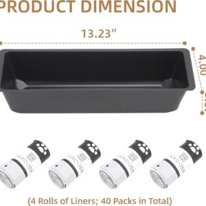 Alternative view of LUVCOSY Permanent Waste Receptacle with 40 Liners Compatible with Pet Zone Semi Automatic Cat Litter Box, Sturdy Litter Box with Kitty Litter Bags, No-Touch Litter Box Liners(Machine NOT Included)